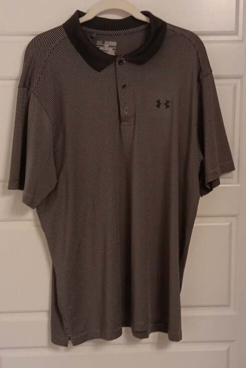 Under Armour Other - Under Armour HeatGear Loose Fit Printed Performance Golf Polo Shirt
